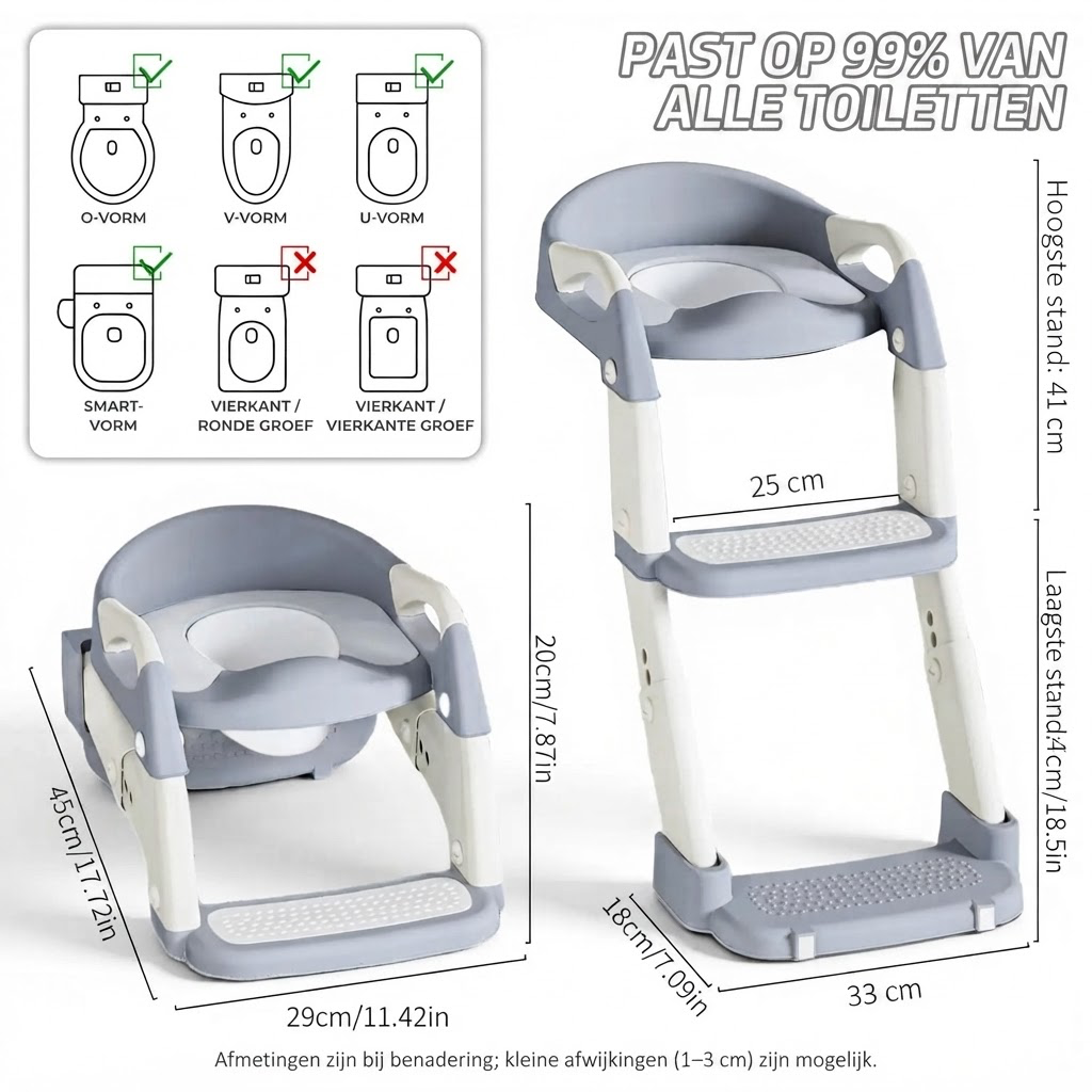 PottyStep™ Toilettrainer voor Peuters