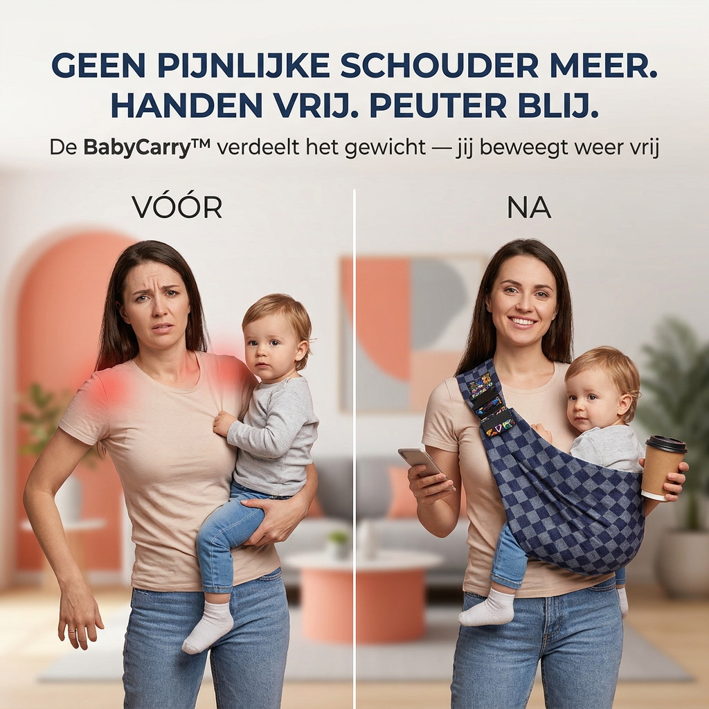 BabyCarry™ Verstelbare draagzak - Handen vrij. Baby dichtbij. |  Geschikt van 4,5 kg tot 20 kg