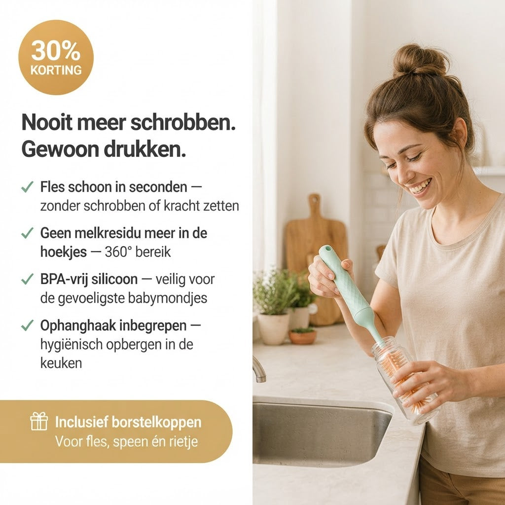 FlexiClean™ Elektrische Babyflesborstel