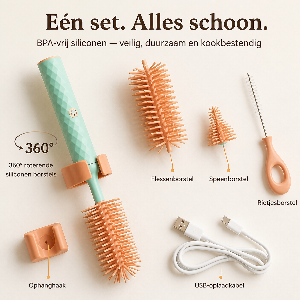 FlexiClean™ Elektrische Babyflesborstel